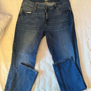 Old Navy Women's Straight Leg Jeans - Deep Blue